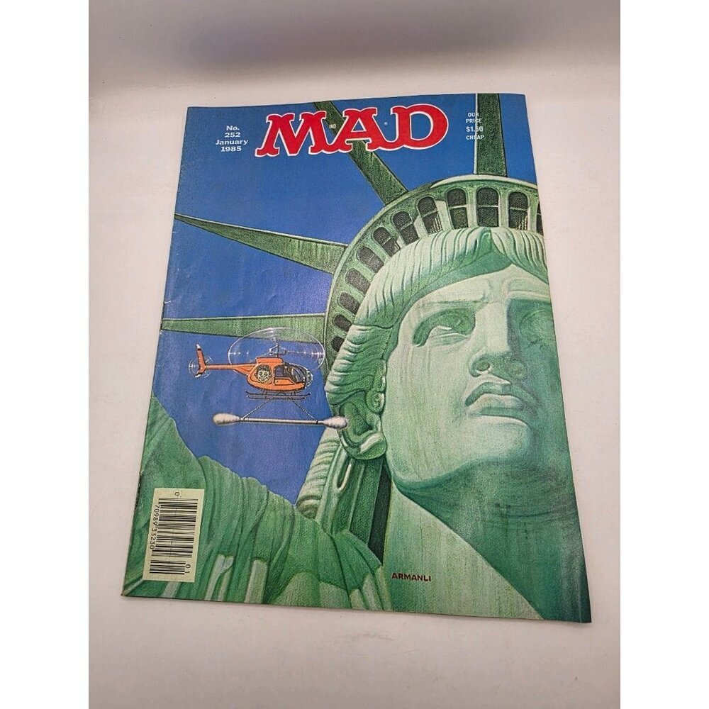 MAD Magazine January 1985 #252 Statue of Liberty Cover Don Martin EC